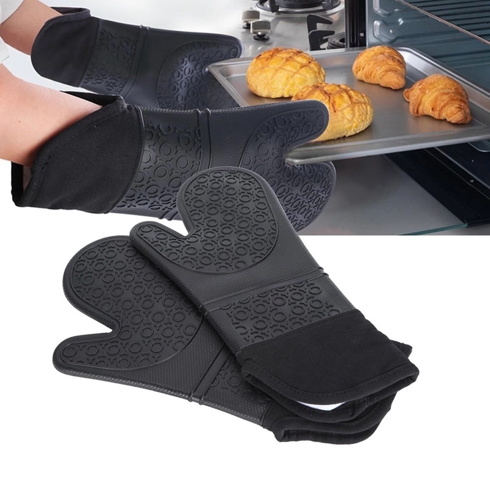 New Silicone Professional Oven Gloves Heat Resistant